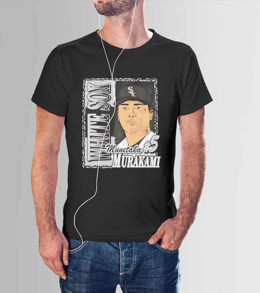Munetaka Murakami #5 White Sox Baseball T-Shirt