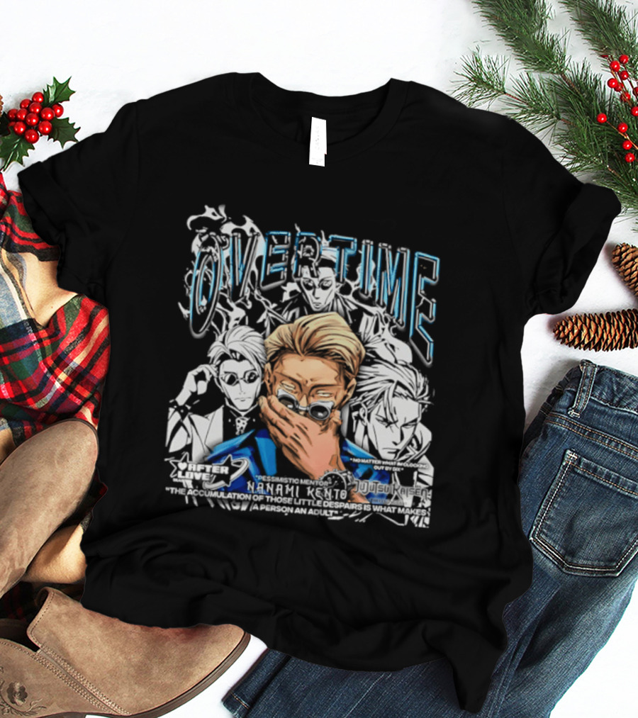 Nanami Kento Overtime Jujutsu Kaisen Anime Mentor T-Shirt