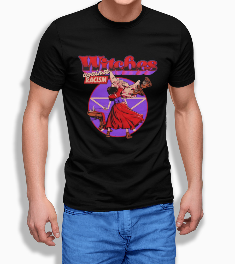 Witches Against Racism Witchcraft Symbolism Empowerment T-Shirt