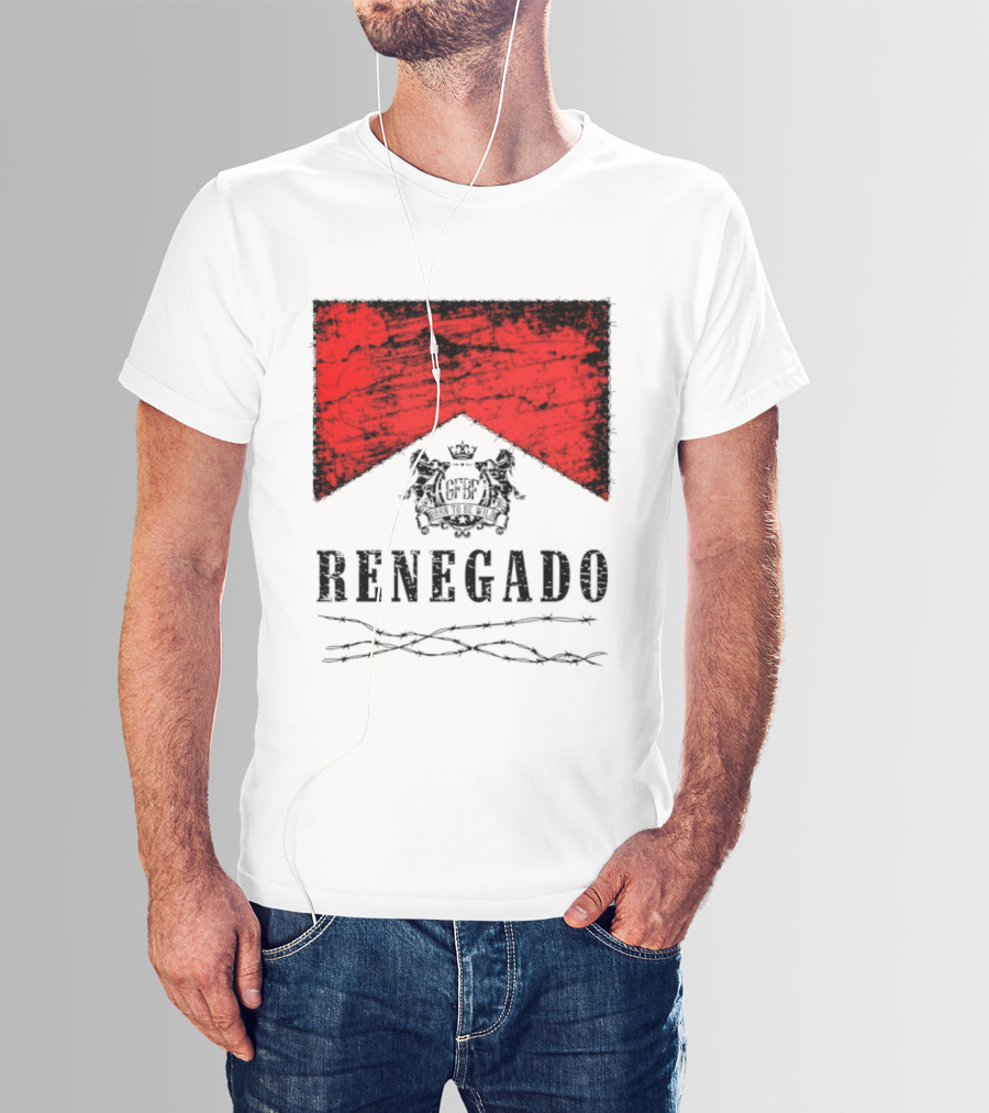 Renegado Born To Be Wild Red Crest Gothic T-Shirt