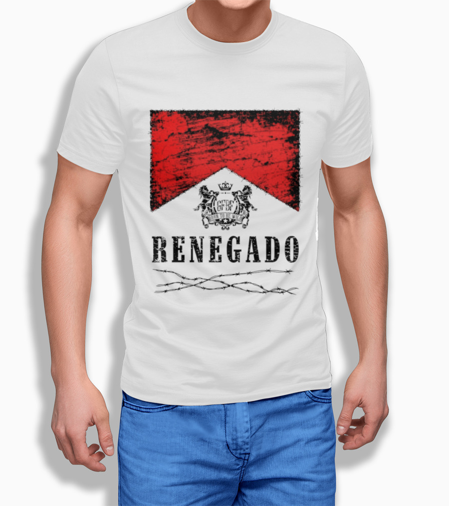 Renegado Born To Be Wild Red Crest Gothic T-Shirt
