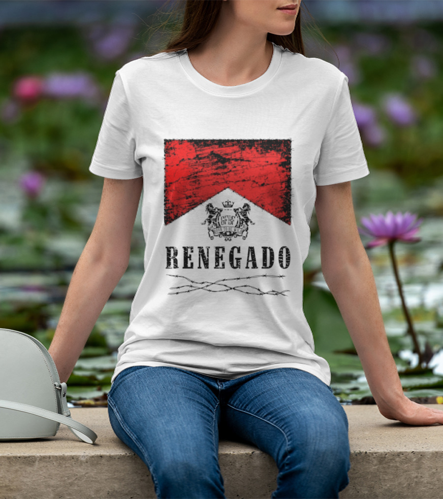 Renegado Born To Be Wild Red Crest Gothic T-Shirt