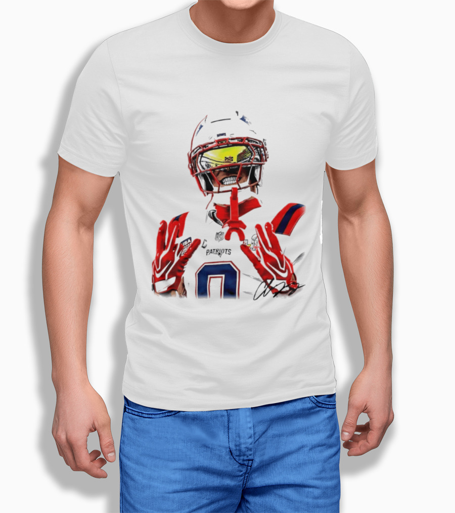 New England Patriots Christian Gonzalez Gonzo Player Number 6 T-Shirt