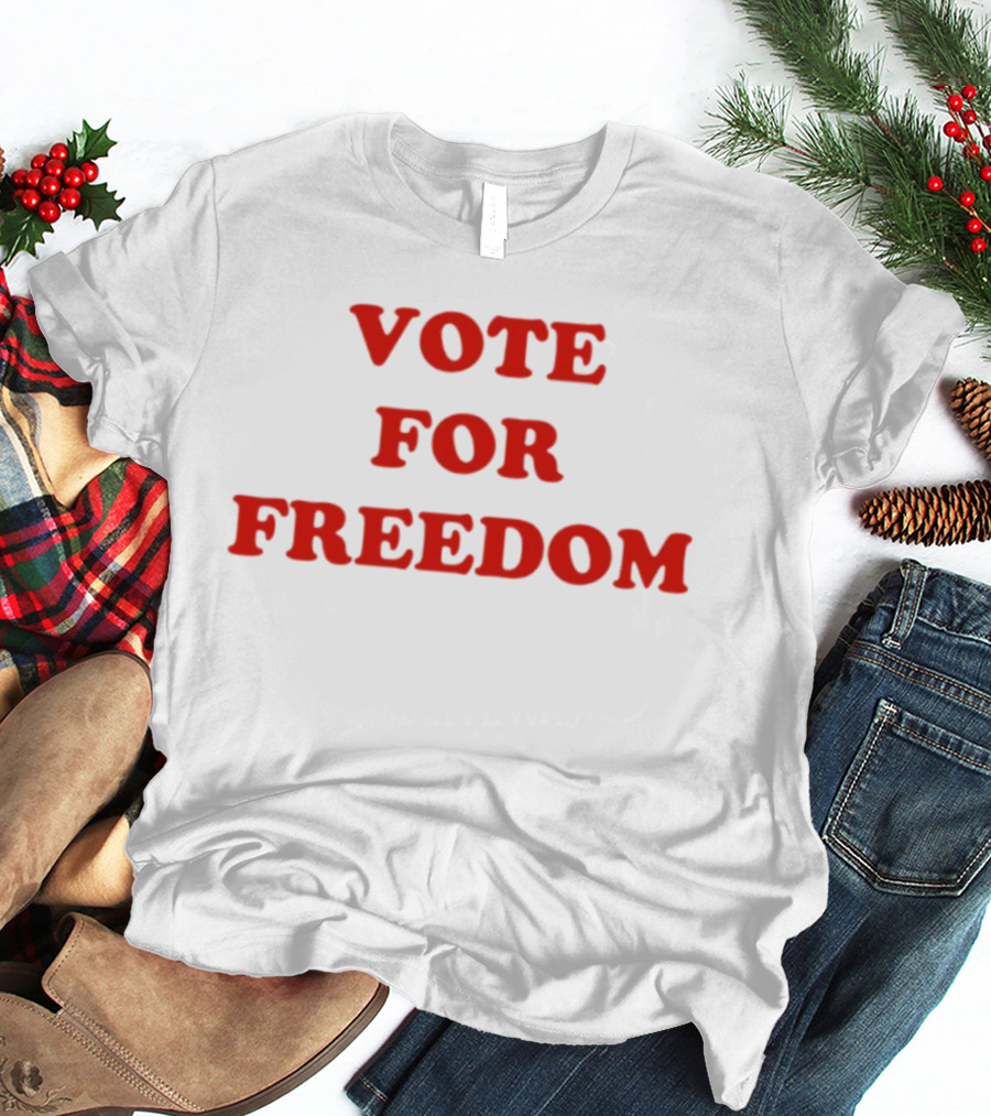 Vote For Freedom Red T-Shirt