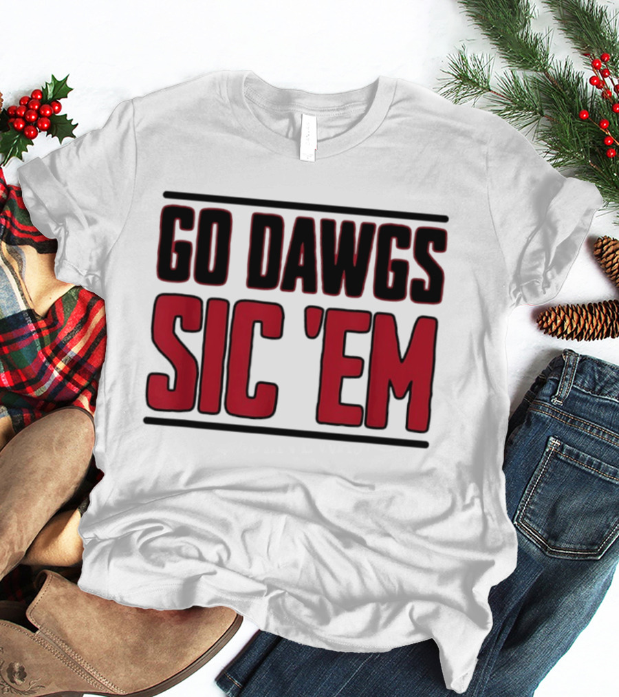Georgia Bulldogs Go Dawgs Sic Em T-Shirt