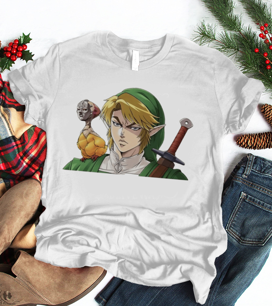 Link Dio Brando Fusion With Cucco JoJo References T-Shirt