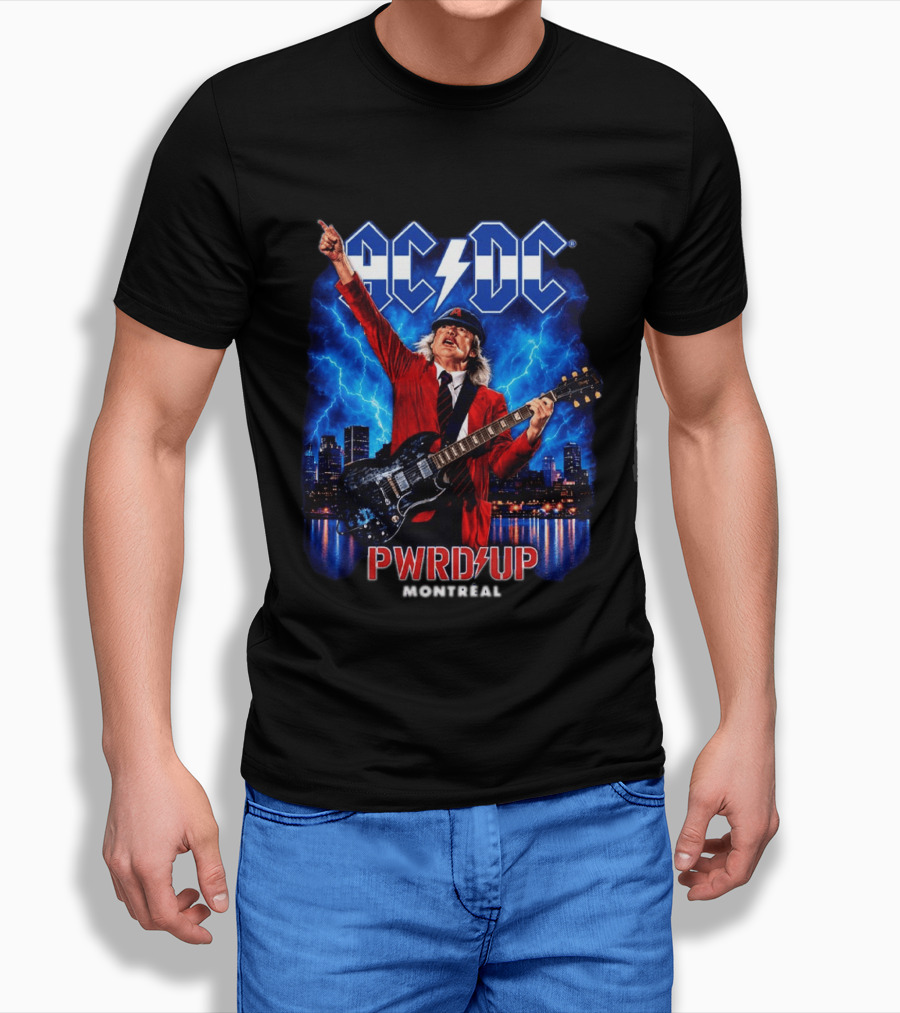ACDC PWR UP Montreal 2026 Event Live At Parc Jean Drapeau September 12 T-Shirt