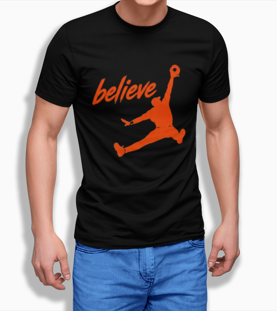 Believe Orioles Air Cowser Jump T-Shirt
