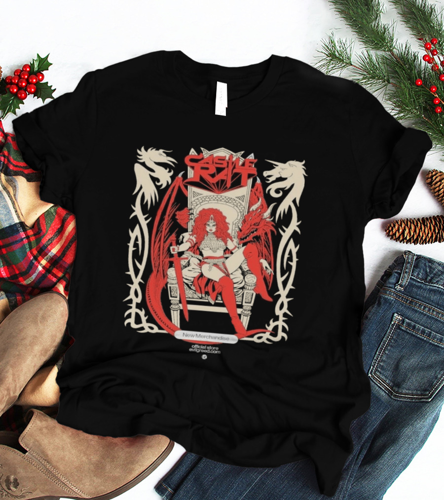 Castle Rat Red Dragon Throne Evilgreed Com New Merchandise Store T-Shirt