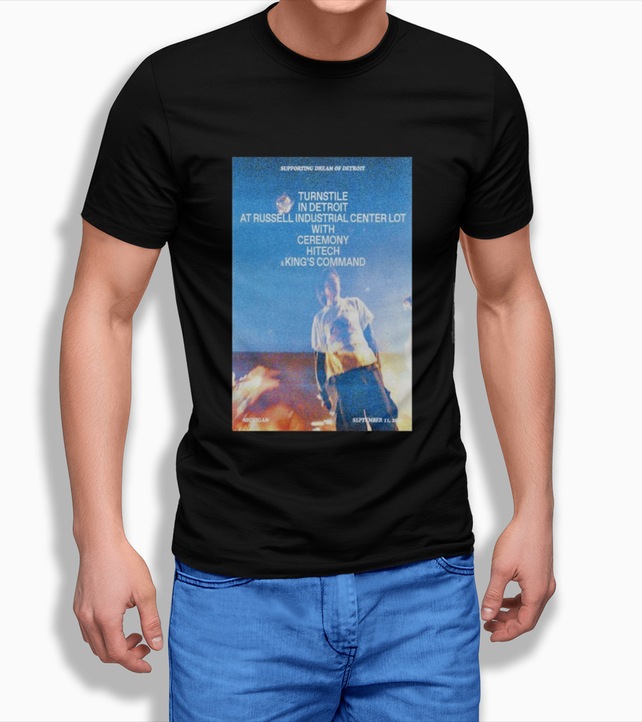 Supporting Dream Of Detroit Turnstile Russell Industrial Center Ceremony Hitech King's Command September 11 2026 Michigan T-Shirt