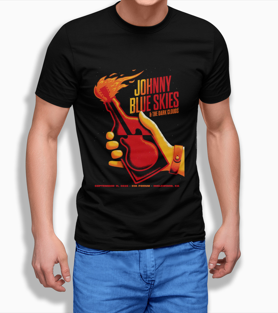 Johnny Blue Skies Inglewood CA 2026 The Dark Shadows Live At Kia Forum September 11 T-Shirt
