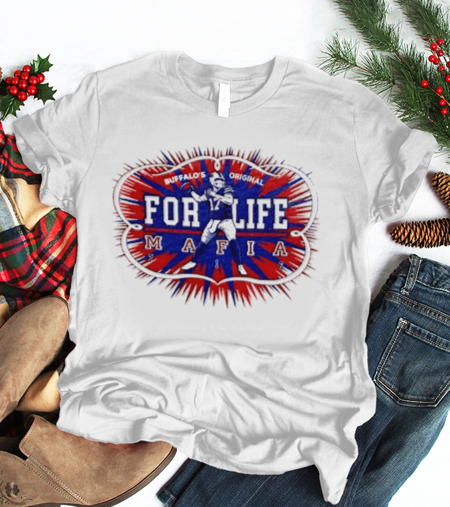 Buffalo Mafia For Life 17 Josh Allen T-Shirt