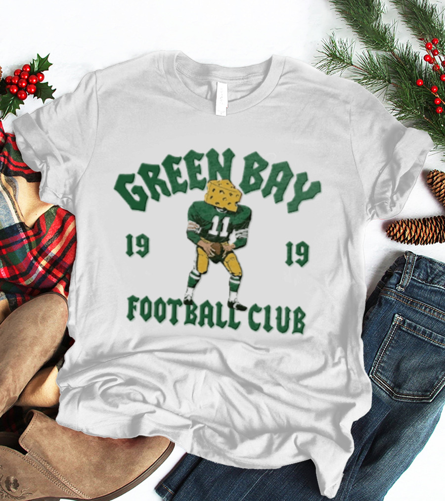 Green Bay Packers 1919 Football Club Cheesehead Player T-Shirt