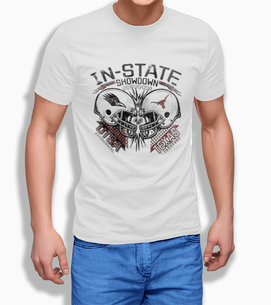 In State Showdown Austin TX Sept 19 2026 UTSA Roadrunners Vs Texas Longhorns T-Shirt