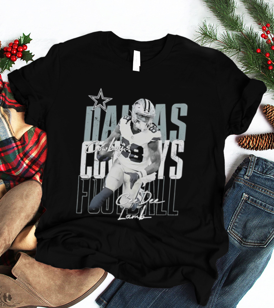 Dallas Cowboys Football CeeDee Lamb Legendary Player Card T-Shirt