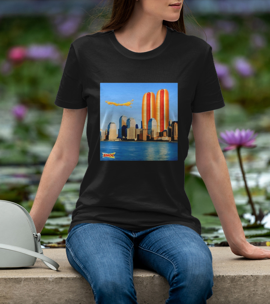 Snoc Hot Dog Twin Towers New York City 911 Event T-Shirt