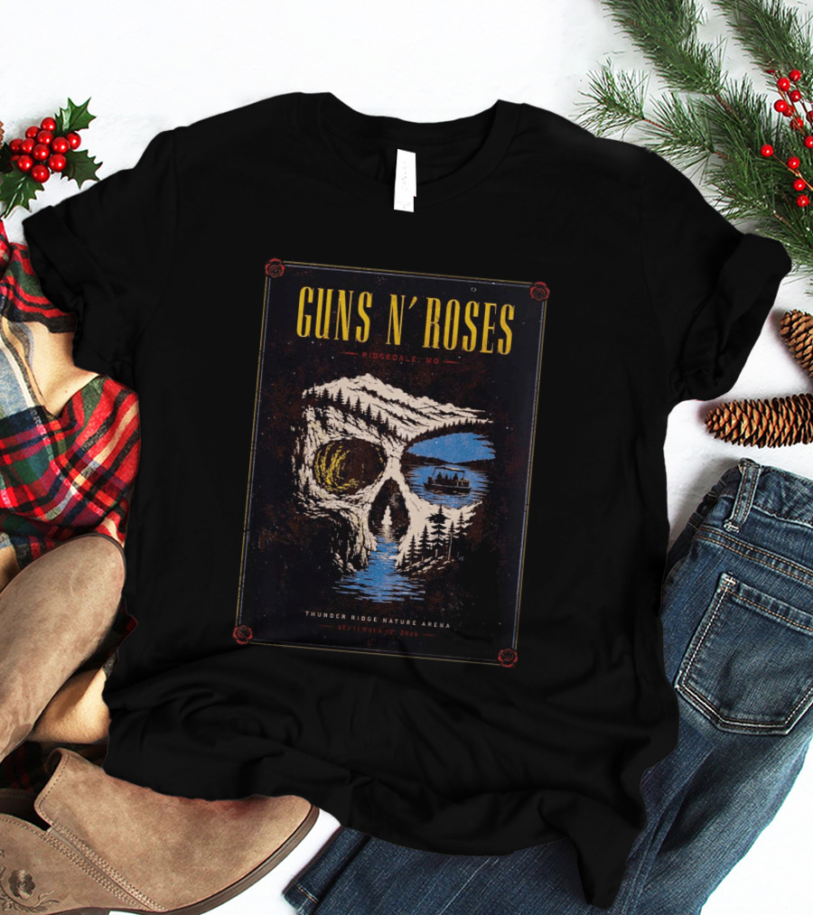 Guns N Roses Ridgedale MO 2026 Event Live At Thunder Ridge Nature Arena On September 12 2026 T-Shirt