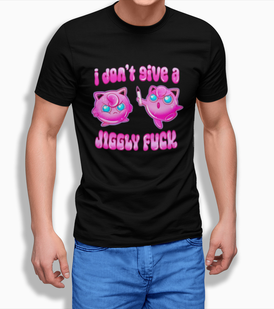 I Don't Give A Jiggly Fuck Jigglypuff Cartoon T-Shirt