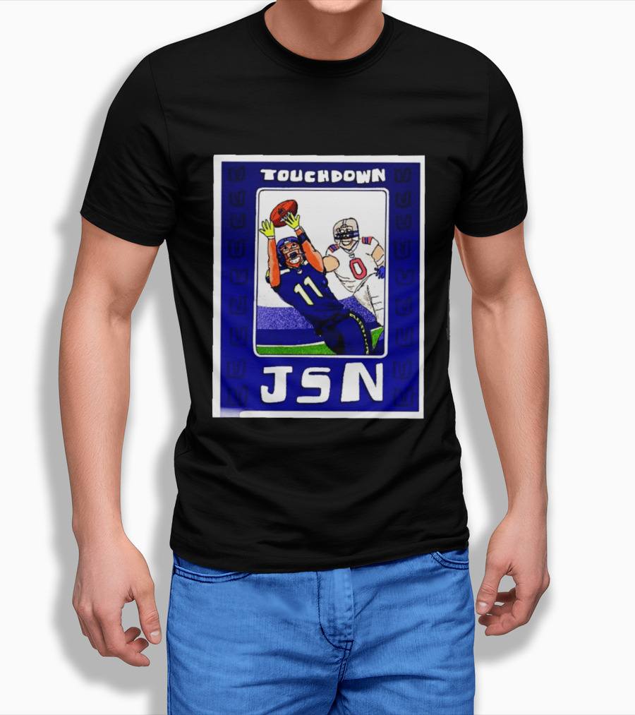 Touchdown JSN Jackson Smith Njigba Seattle Football Catch 11 T-Shirt