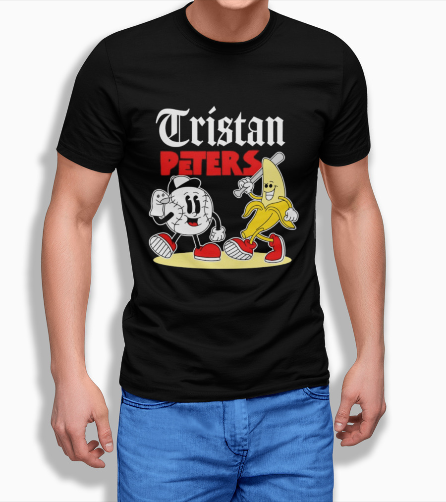 Tristan Peters Chicago White Sox Baseball Banana Cartoon Characters T-Shirt