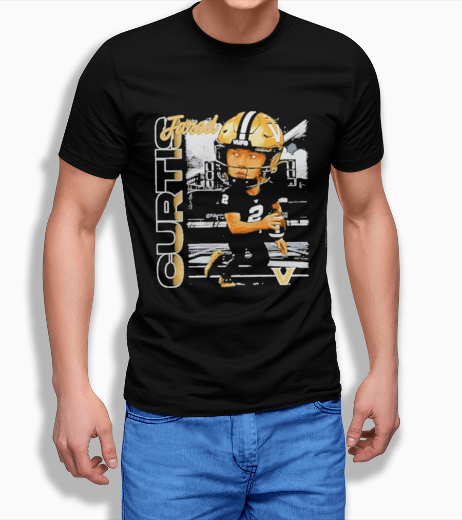 Jared Curtis Vanderbilt Commodores NCAA Football Player T-Shirt