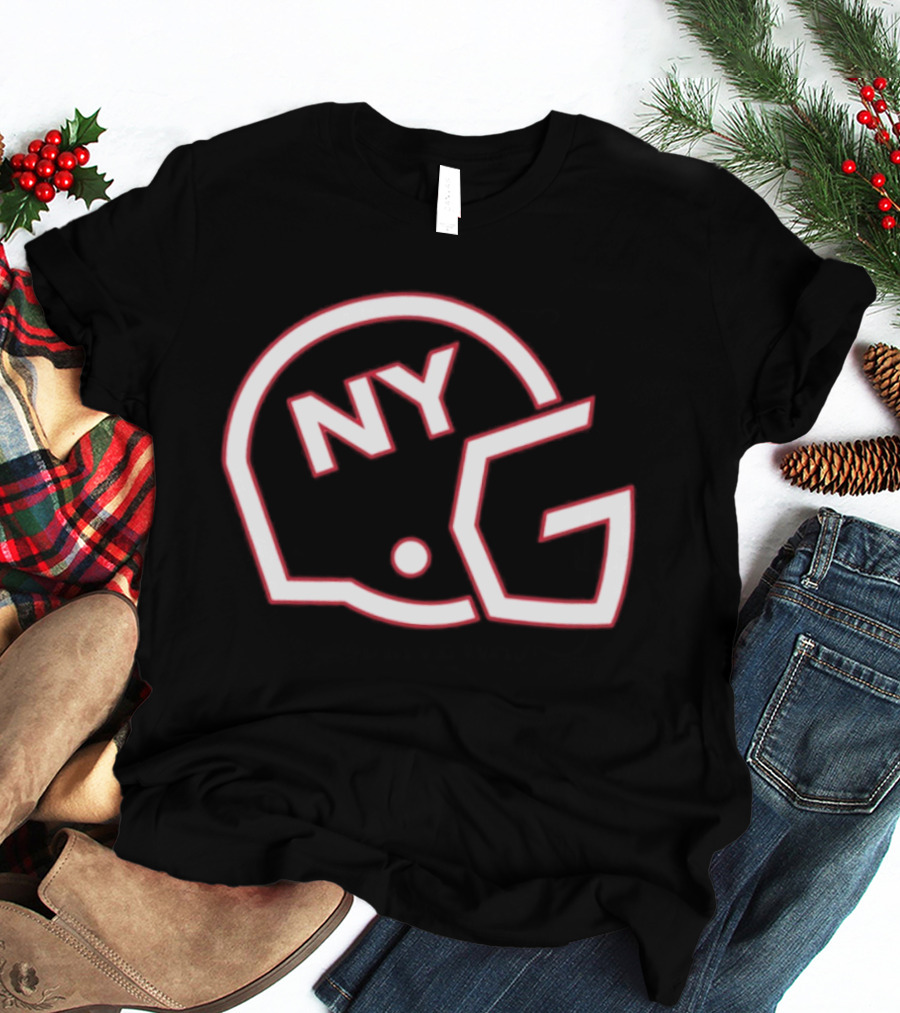 New York Giants NYG Helmet T-Shirt