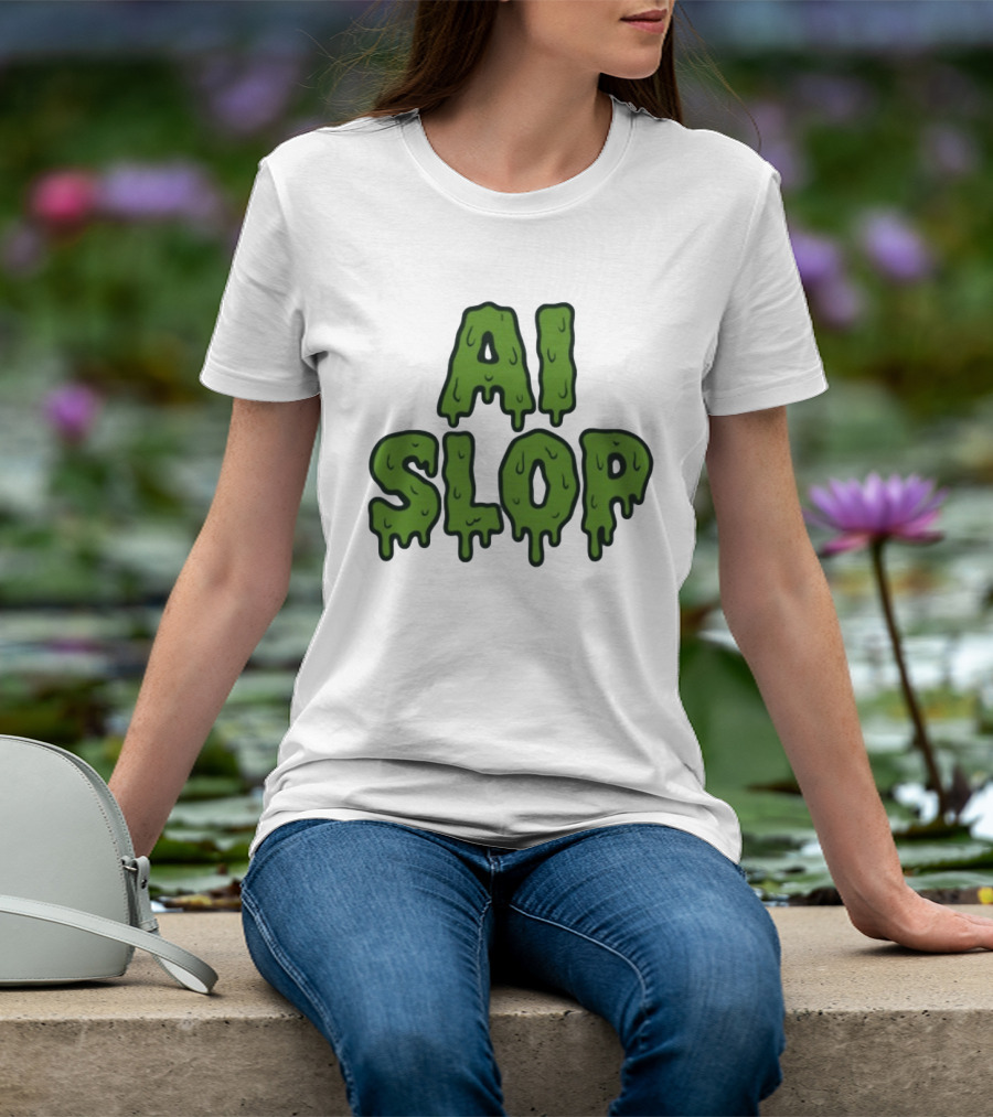 AI Slop Dripping Goo T-Shirt