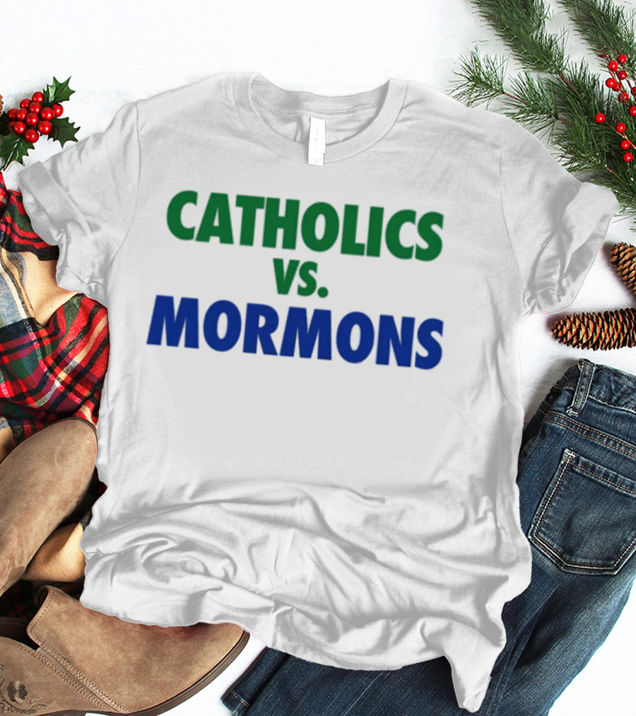 Catholics Vs Mormons Rivalry Matchup T-Shirt