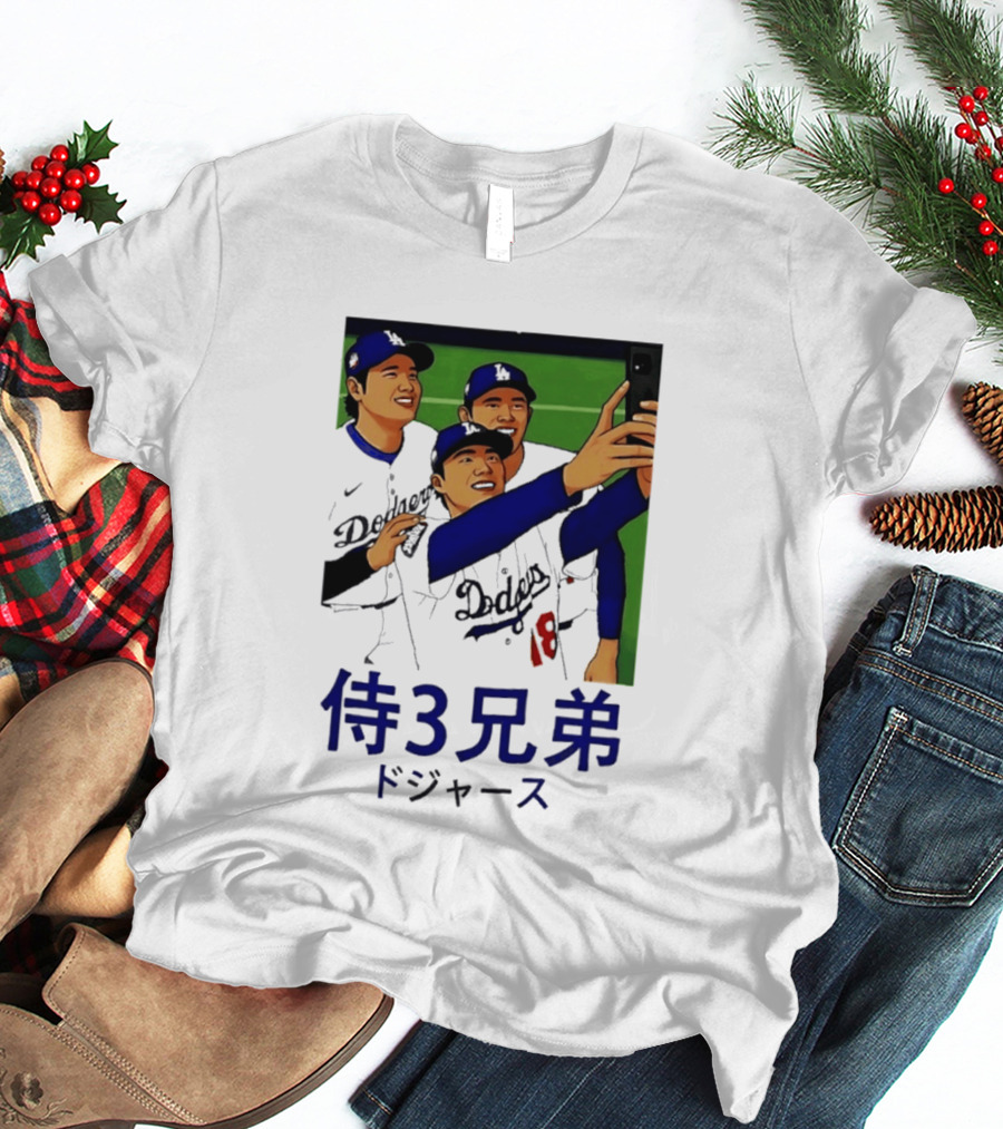 Ohtani Yamamoto Sasaki Dodgers Samurai 3 Brothers T-Shirt