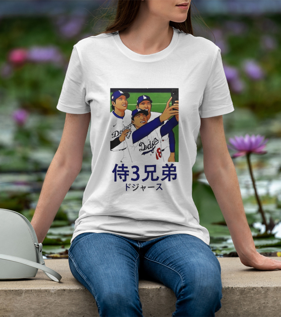 Ohtani Yamamoto Sasaki Dodgers Samurai 3 Brothers T-Shirt