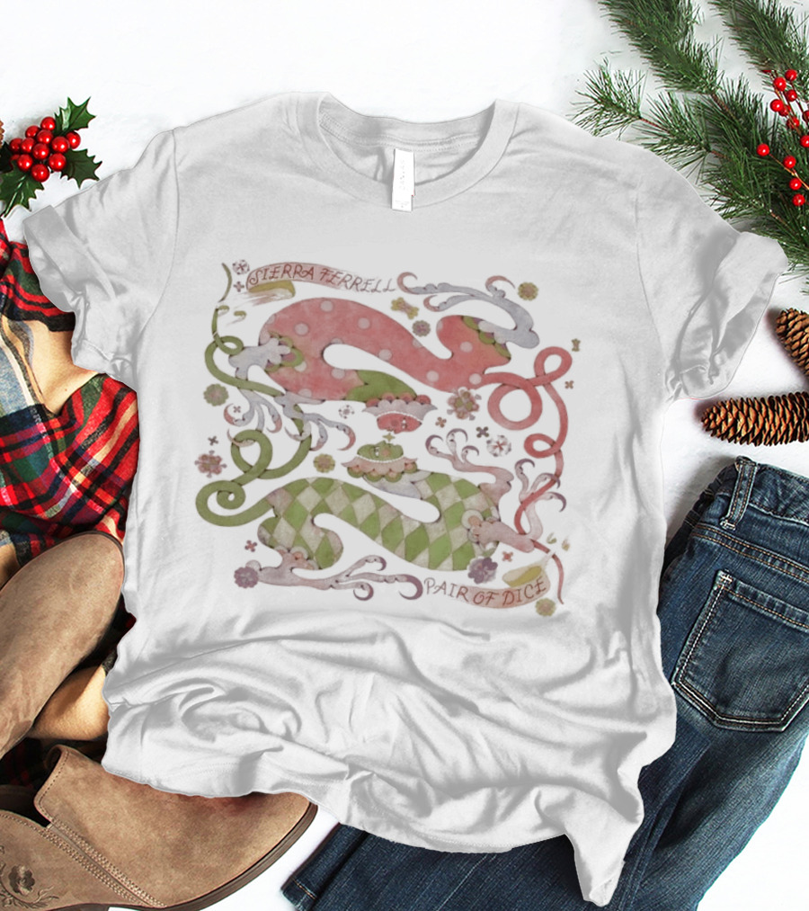 Sierra Ferrell Pair Of Dice Cream Dripping Surreal Art Deco T-Shirt