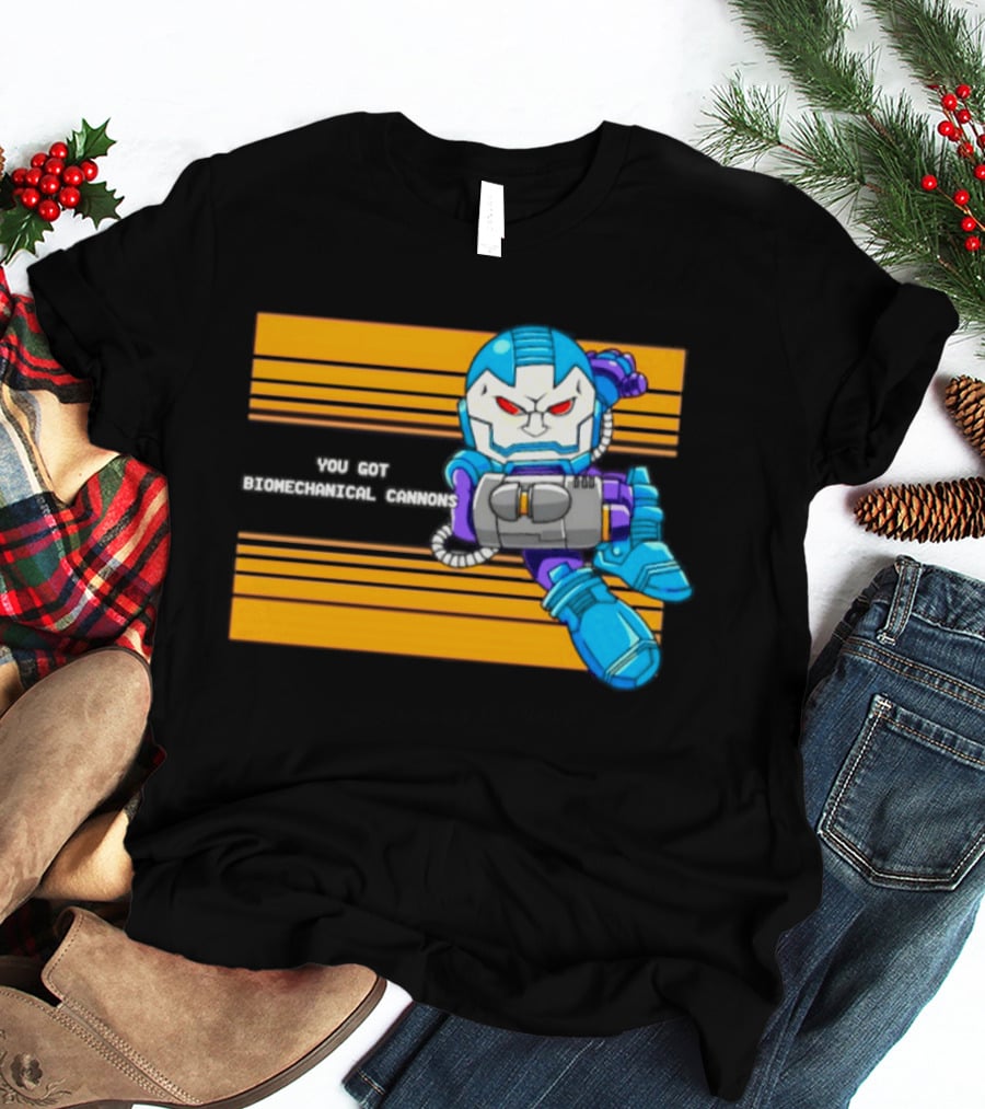 Apocalypse Marvel Cartoon Biomechanical Cannons T-Shirt