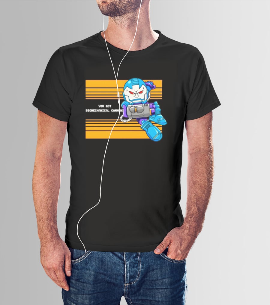 Apocalypse Marvel Cartoon Biomechanical Cannons T-Shirt