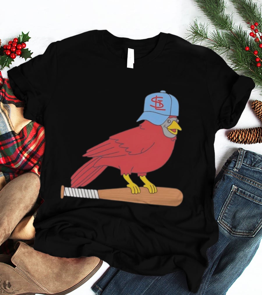 Hancel Rincon St. Louis Cardinals STL Hat Animated Bird Baseball Bat T-Shirt