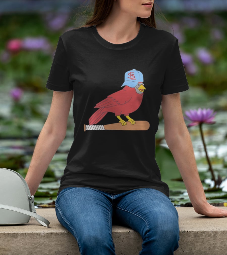 Hancel Rincon St. Louis Cardinals STL Hat Animated Bird Baseball Bat T-Shirt