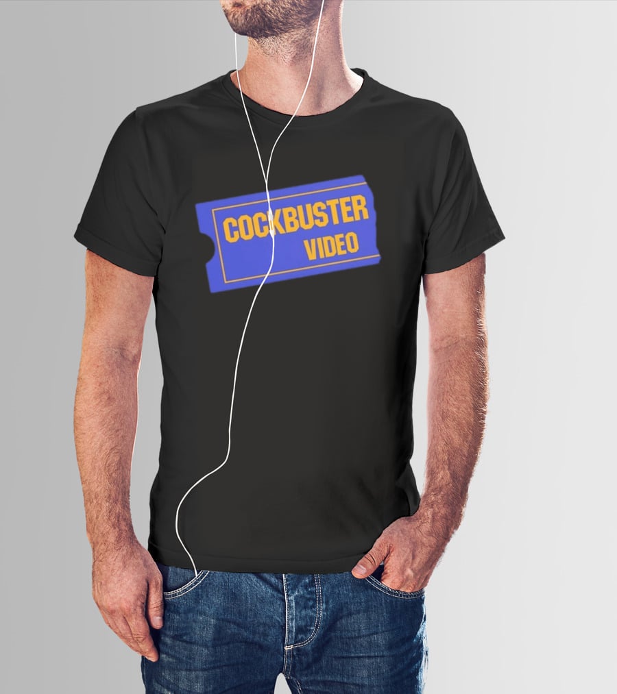 Cockbuster Video 90s Nostalgia Blockbuster T-Shirt