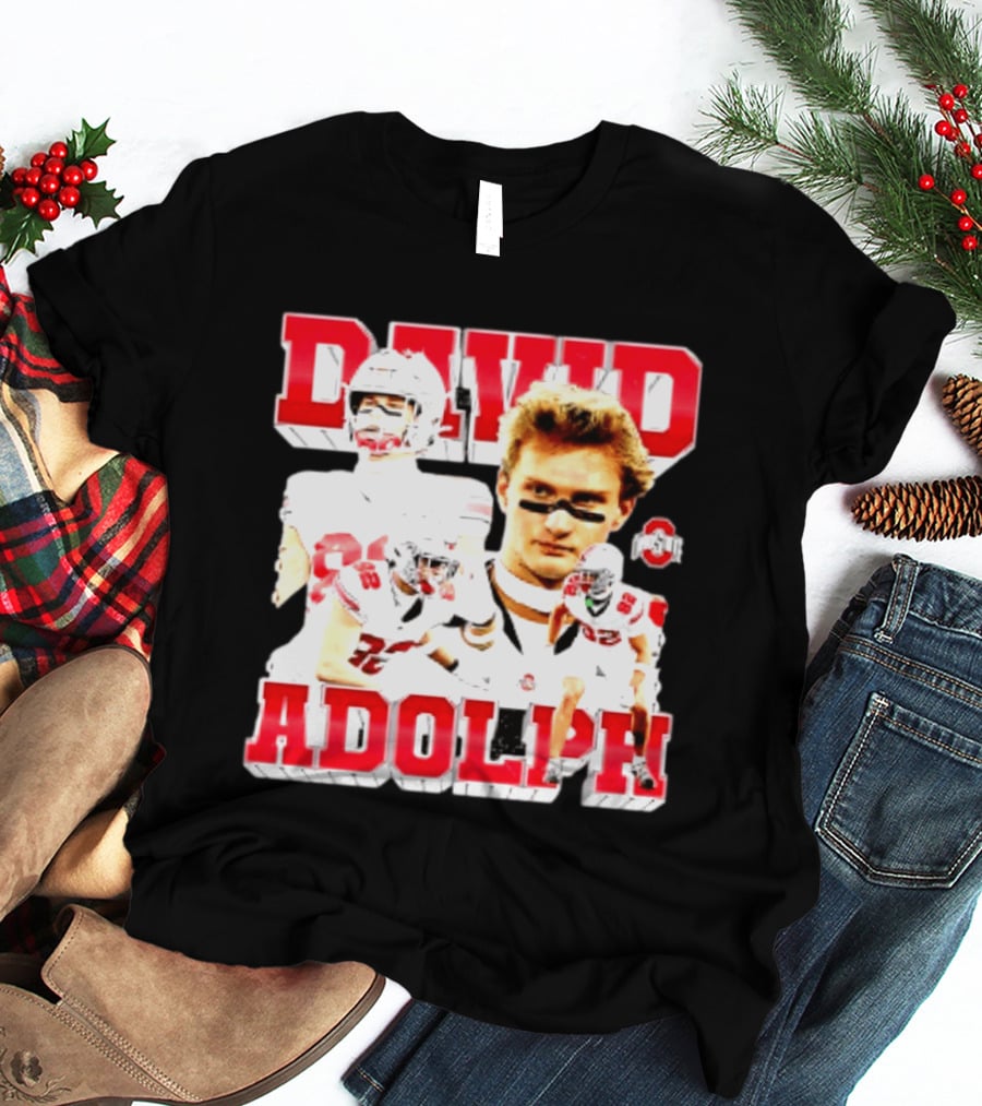 David Adolph 82 Ohio State Buckeyes NCAA Player Highlights T-Shirt