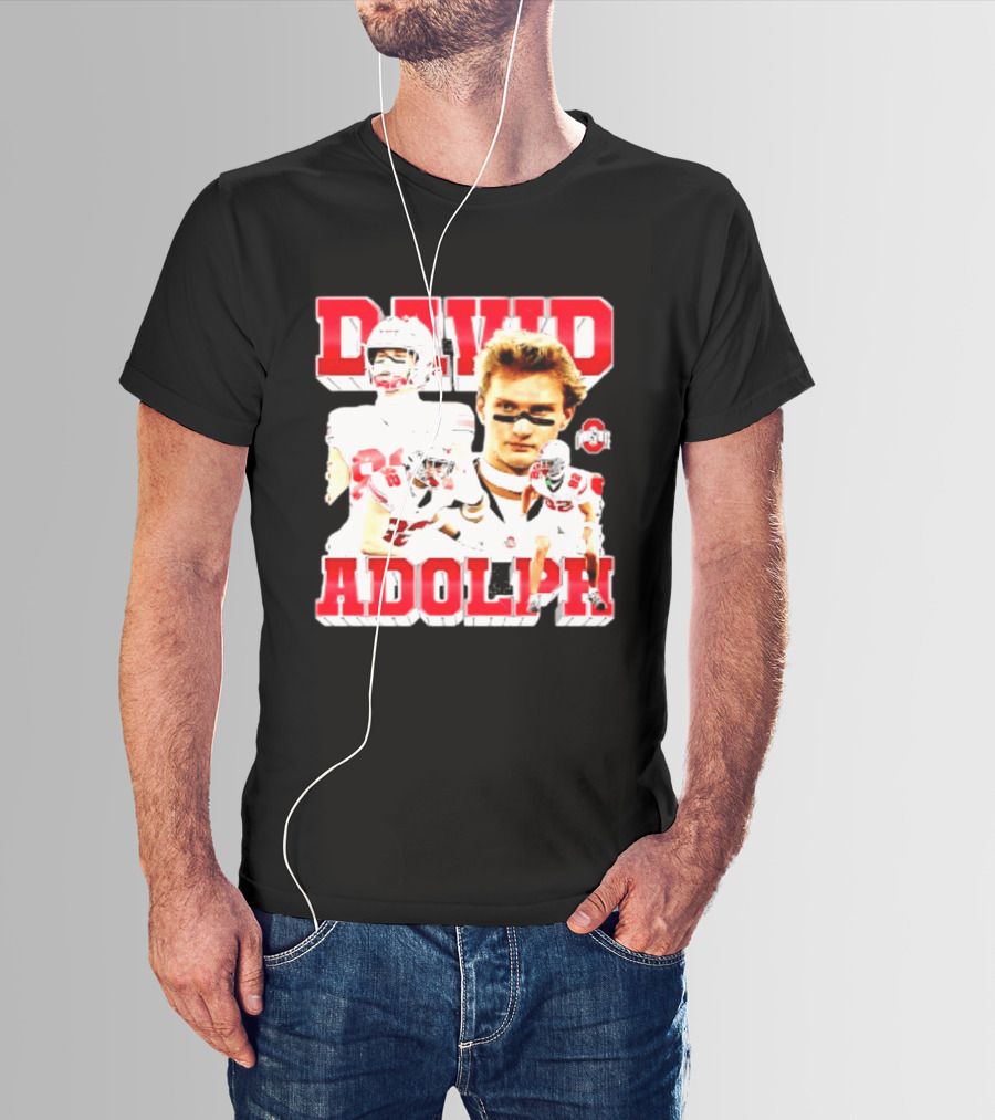 David Adolph 82 Ohio State Buckeyes NCAA Player Highlights T-Shirt