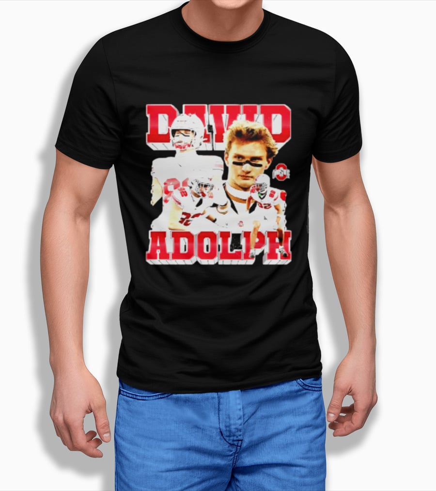 David Adolph 82 Ohio State Buckeyes NCAA Player Highlights T-Shirt