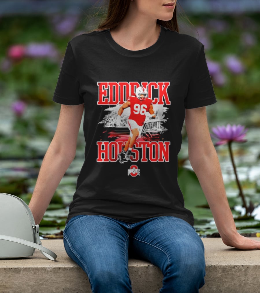 Eddrick Houston 96 Ohio State Buckeyes NCAA Football Player T-Shirt