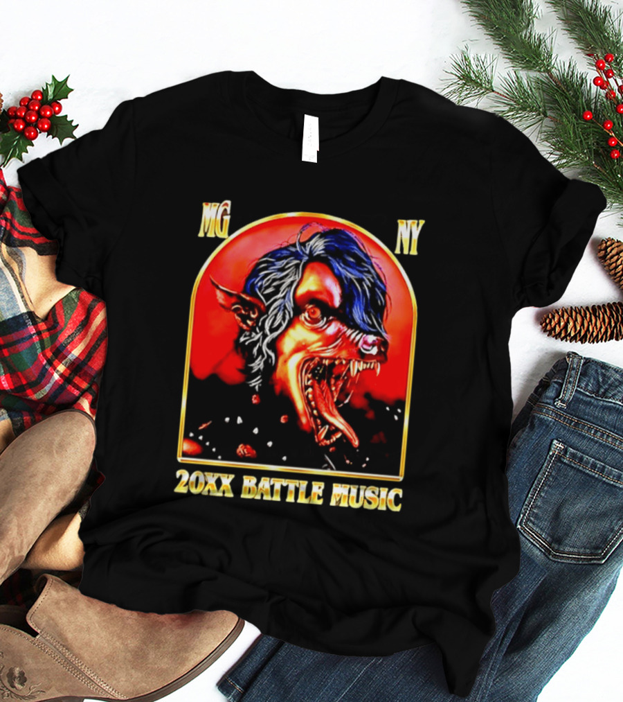 MG NY 20XX Battle Music Machine Gun Kelly Werewolf T-Shirt