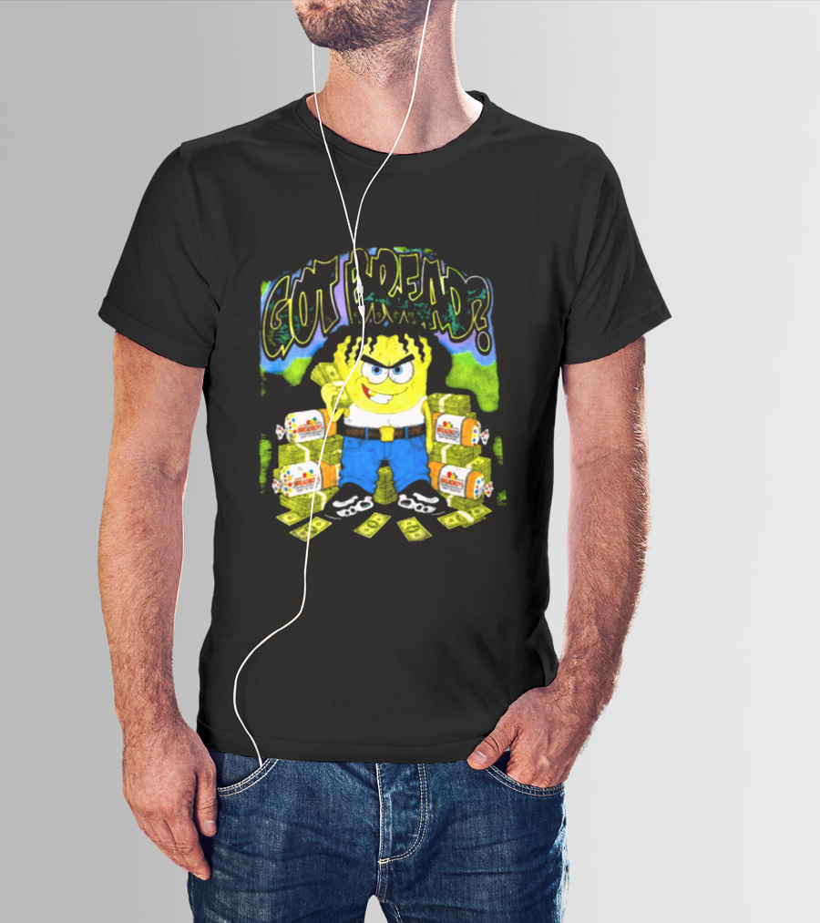 Wakko Exotics Store Whiteloaf Got Bread Black Character With Money Loaves T-Shirt