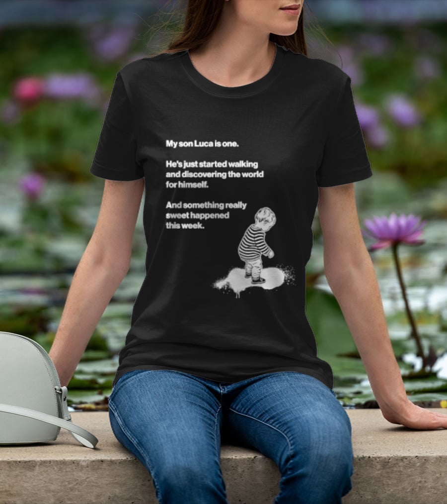 Luca Is One First Steps Adventure Exploring The World T-Shirt