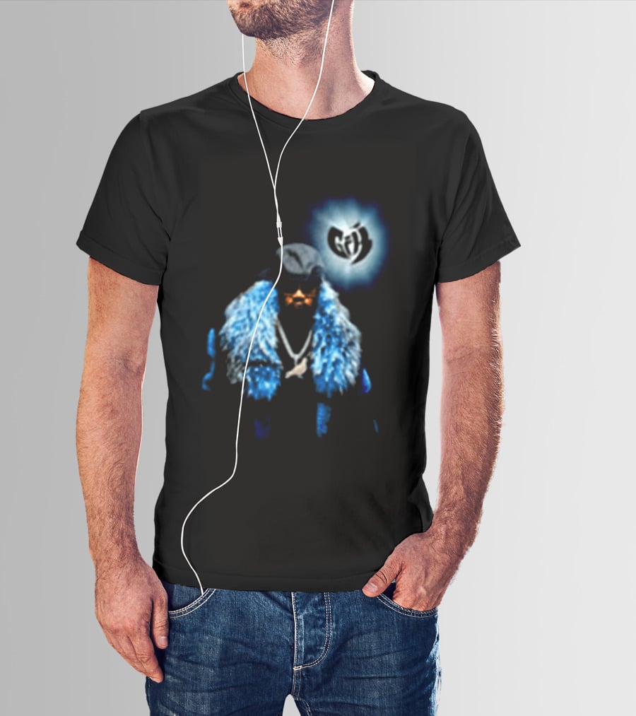 Staple Pigeon Store Staple X Ghostface Killah Collaboration With Wu Tang Clan Influence And Iconic Blue Fur Coat T-Shirt
