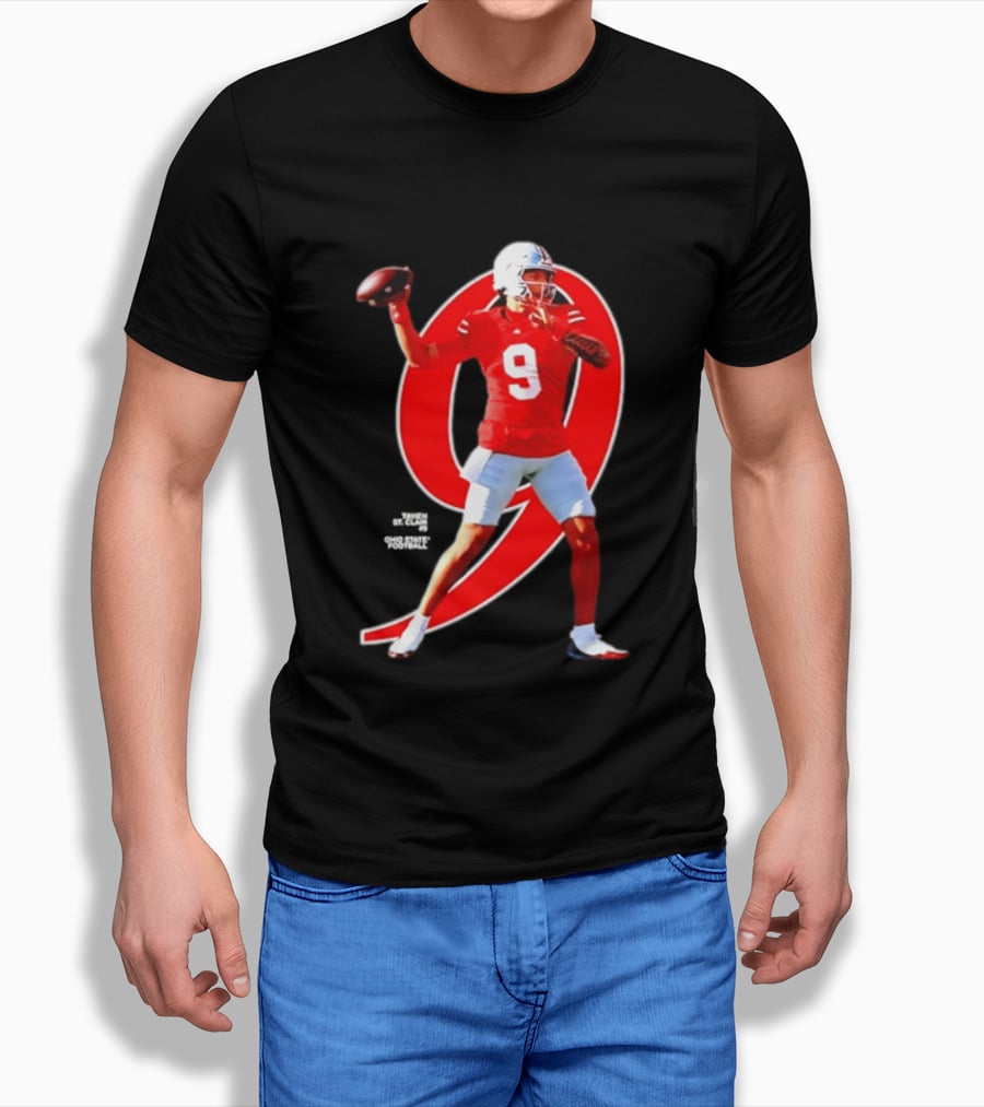 Ohio State Buckeyes Tavien St. Clair 9 NCAA Football Breakthrough Player T-Shirt