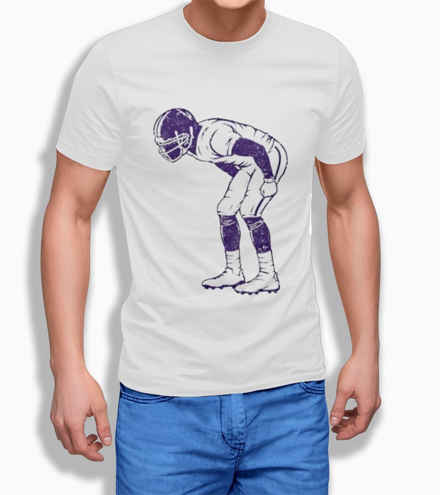 Warren Moon Minnesota Vikings Football Player Vintage Pose T-Shirt