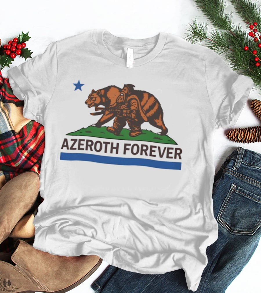 Azeroth Forever Smokey Bear Parody Walking Wilderness Hero T-Shirt