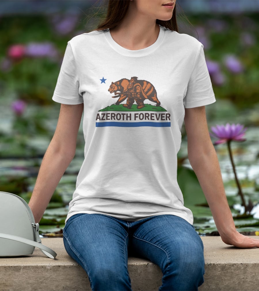 Azeroth Forever Smokey Bear Parody Walking Wilderness Hero T-Shirt