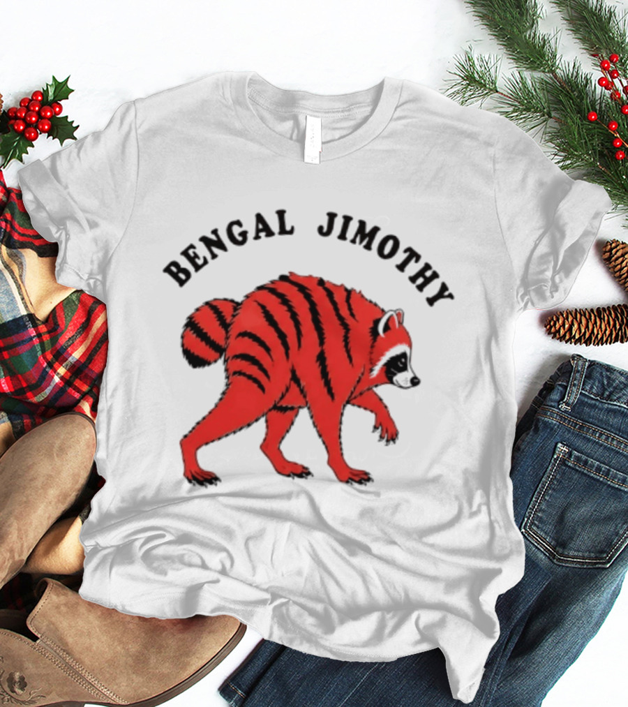Cincinnati Bengals Bengal Jimothy Cartoon Raccoon T-Shirt