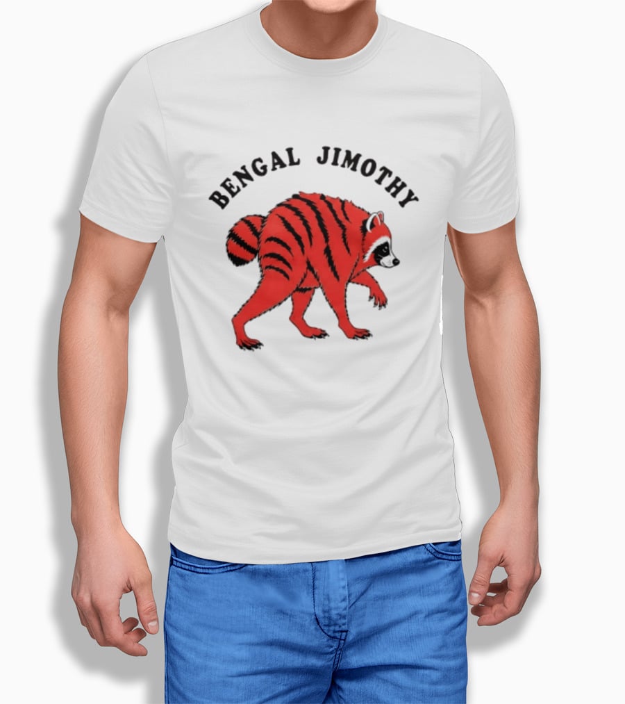 Cincinnati Bengals Bengal Jimothy Cartoon Raccoon T-Shirt